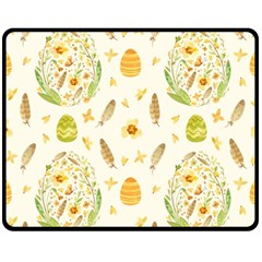 Easter Egg Double Sided Fleece Blanket (medium)  by ConteMonfrey