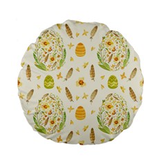 Easter Egg Standard 15  Premium Flano Round Cushions by ConteMonfrey