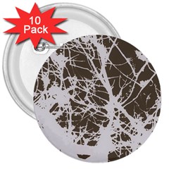 Botanical Motif Drawing Design 3  Buttons (10 Pack) 