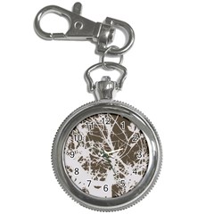 Botanical Motif Drawing Design Key Chain Watches by dflcprintsclothing