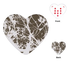 Botanical Motif Drawing Design Playing Cards Single Design (heart)