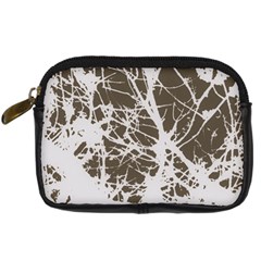 Botanical Motif Drawing Design Digital Camera Leather Case