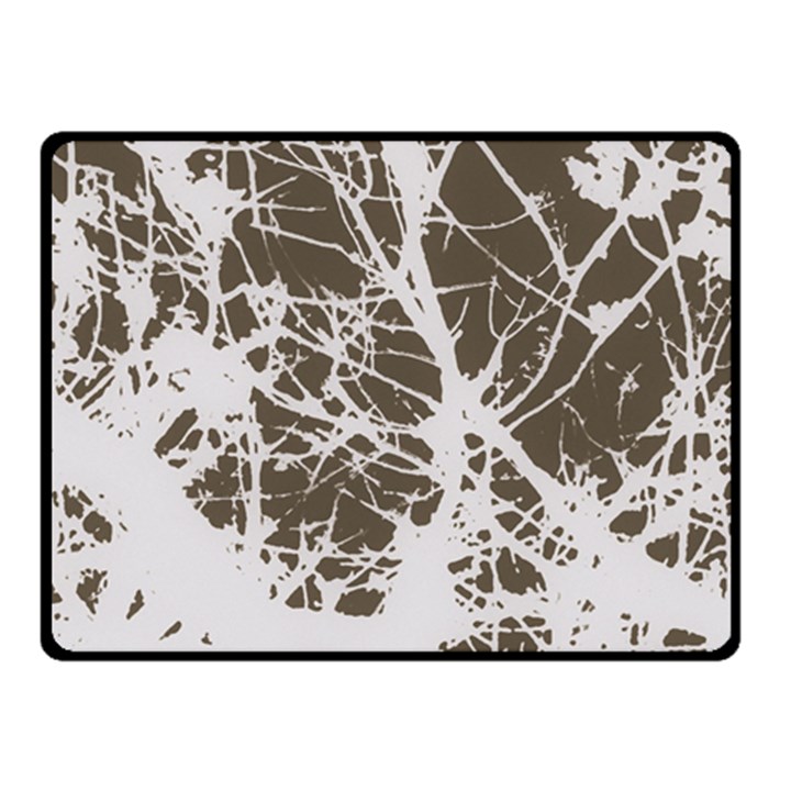 Botanical Motif Drawing Design Double Sided Fleece Blanket (Small) 