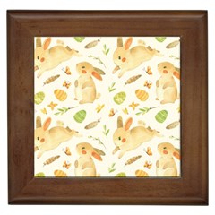 Cute Rabbits - Easter Spirit  Framed Tile by ConteMonfrey