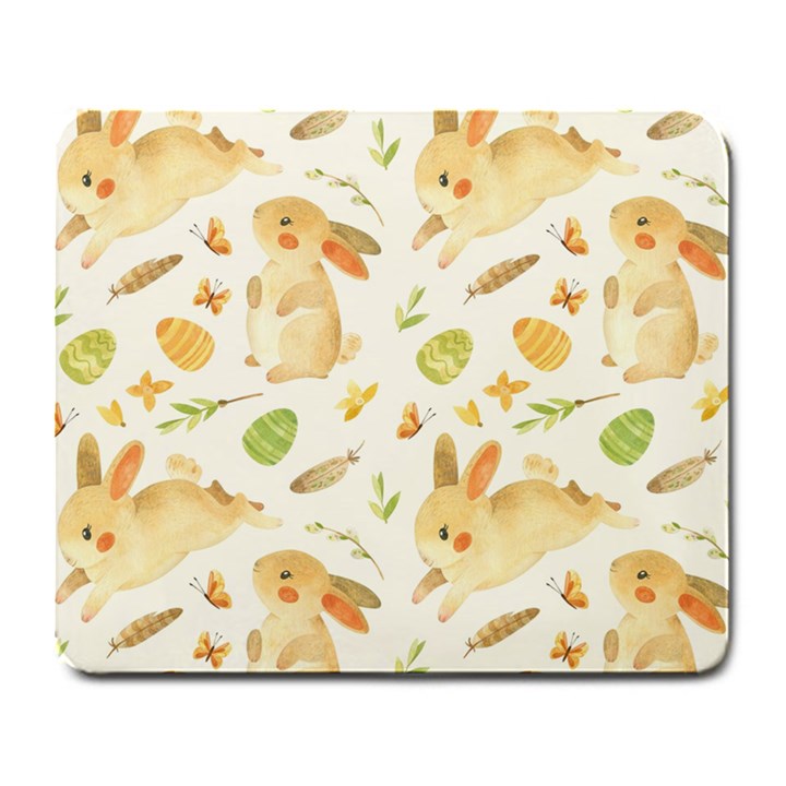 Cute Rabbits - Easter Spirit  Large Mousepad