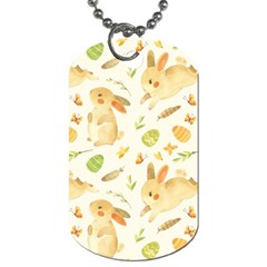 Cute Rabbits - Easter Spirit  Dog Tag (one Side) by ConteMonfrey