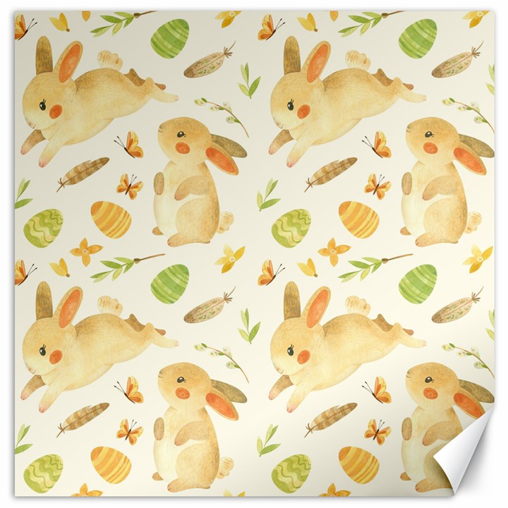 Cute Rabbits - Easter Spirit  Canvas 20  x 20 