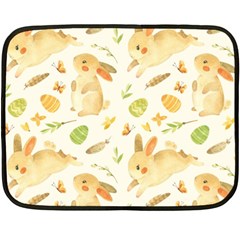 Cute Rabbits - Easter Spirit  Fleece Blanket (mini) by ConteMonfrey