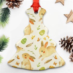 Cute Rabbits - Easter Spirit  Christmas Tree Ornament (two Sides)