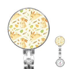 Cute Rabbits - Easter Spirit  Stainless Steel Nurses Watch by ConteMonfrey