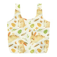 Cute Rabbits - Easter Spirit  Full Print Recycle Bag (l) by ConteMonfrey