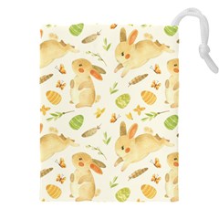 Cute Rabbits - Easter Spirit  Drawstring Pouch (5xl) by ConteMonfrey