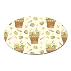 Plant Pot Easter Oval Magnet by ConteMonfrey