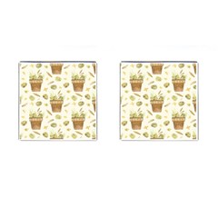 Plant Pot Easter Cufflinks (square) by ConteMonfrey