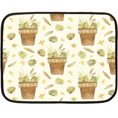 Plant Pot Easter Double Sided Fleece Blanket (mini)  by ConteMonfrey