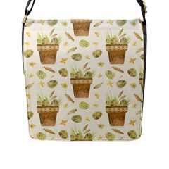 Plant Pot Easter Flap Closure Messenger Bag (l) by ConteMonfrey