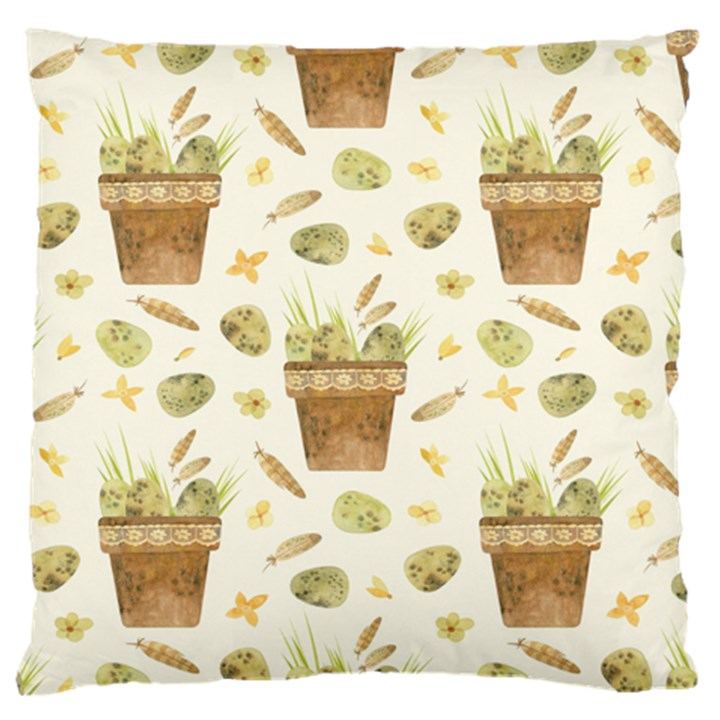 Plant Pot Easter Standard Flano Cushion Case (One Side)