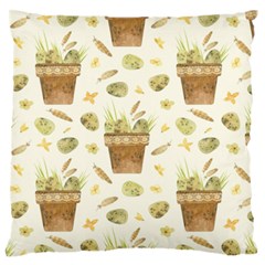 Plant Pot Easter Large Flano Cushion Case (two Sides) by ConteMonfrey