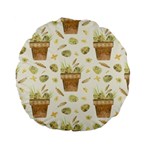 Plant Pot Easter Standard 15  Premium Flano Round Cushions Front