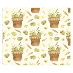 Plant Pot Easter Double Sided Flano Blanket (small)  by ConteMonfrey