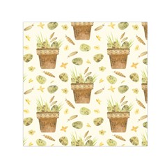 Plant Pot Easter Square Satin Scarf (30  X 30 ) by ConteMonfrey