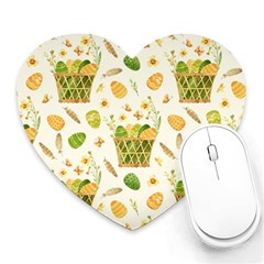 Easter Eggs   Heart Mousepad by ConteMonfrey