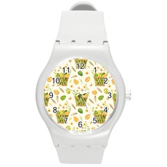 Easter Eggs   Round Plastic Sport Watch (m) by ConteMonfrey