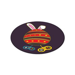 Game Lover Easter - Two Joysticks Sticker (oval) by ConteMonfrey