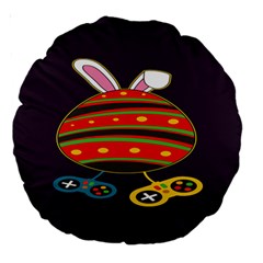 Game Lover Easter - Two Joysticks Large 18  Premium Round Cushions by ConteMonfrey