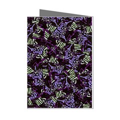 Abstract Collage Random Pattern Mini Greeting Cards (pkg Of 8) by dflcprintsclothing