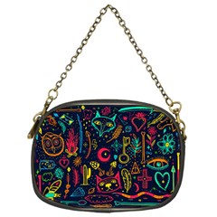 Sketch Graphic Illustration Chain Purse (one Side) by Vaneshart