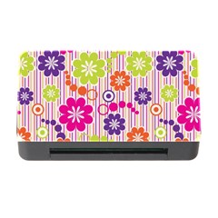 Multicolored Floral Wallpaper Pattern Background Texture Surface Memory Card Reader With Cf by danenraven