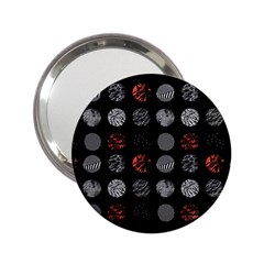 Black And Multicolored Polka Dot Wallpaper Artwork Digital Art 2 25  Handbag Mirrors by danenraven