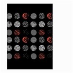 Black And Multicolored Polka Dot Wallpaper Artwork Digital Art Small Garden Flag (Two Sides) Front