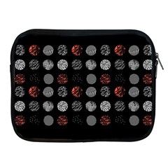 Black And Multicolored Polka Dot Wallpaper Artwork Digital Art Apple Ipad 2/3/4 Zipper Cases by danenraven