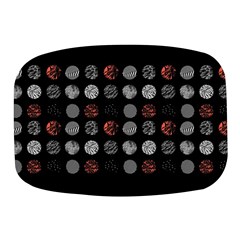 Black And Multicolored Polka Dot Wallpaper Artwork Digital Art Mini Square Pill Box by danenraven