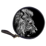 Roar Angry Male Lion Black Classic 20-CD Wallets Front