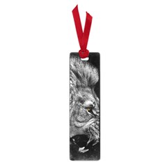 Roar Angry Male Lion Black Small Book Marks by danenraven