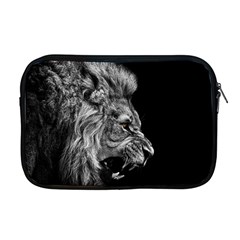 Roar Angry Male Lion Black Apple Macbook Pro 17  Zipper Case by danenraven