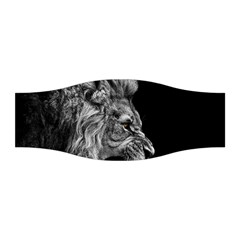 Roar Angry Male Lion Black Stretchable Headband by danenraven