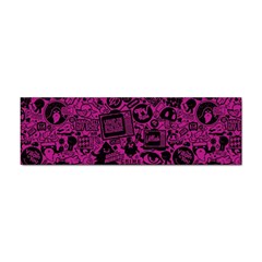 Pink And Black Logo Illustration Sticker Bumper (100 Pack) by danenraven