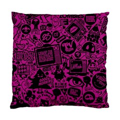 Pink And Black Logo Illustration Standard Cushion Case (two Sides) by danenraven