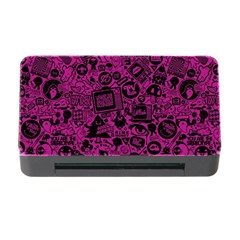 Pink And Black Logo Illustration Memory Card Reader With Cf by danenraven