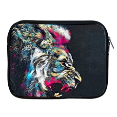 Angry Male Lion Roar Apple Ipad 2/3/4 Zipper Cases by danenraven