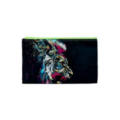 Angry Male Lion Roar Cosmetic Bag (xs) by danenraven