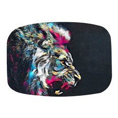 Angry Male Lion Roar Mini Square Pill Box by danenraven