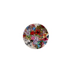 Multicolored Floral Digital Wallpaper Abstract Flowers Heart Free Download 1  Mini Buttons by danenraven