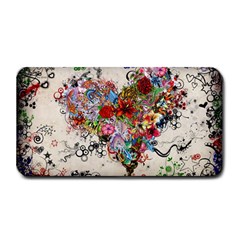 Multicolored Floral Digital Wallpaper Abstract Flowers Heart Free Download Medium Bar Mat by danenraven