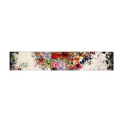 Multicolored Floral Digital Wallpaper Abstract Flowers Heart Free Download Flano Scarf (mini) by danenraven