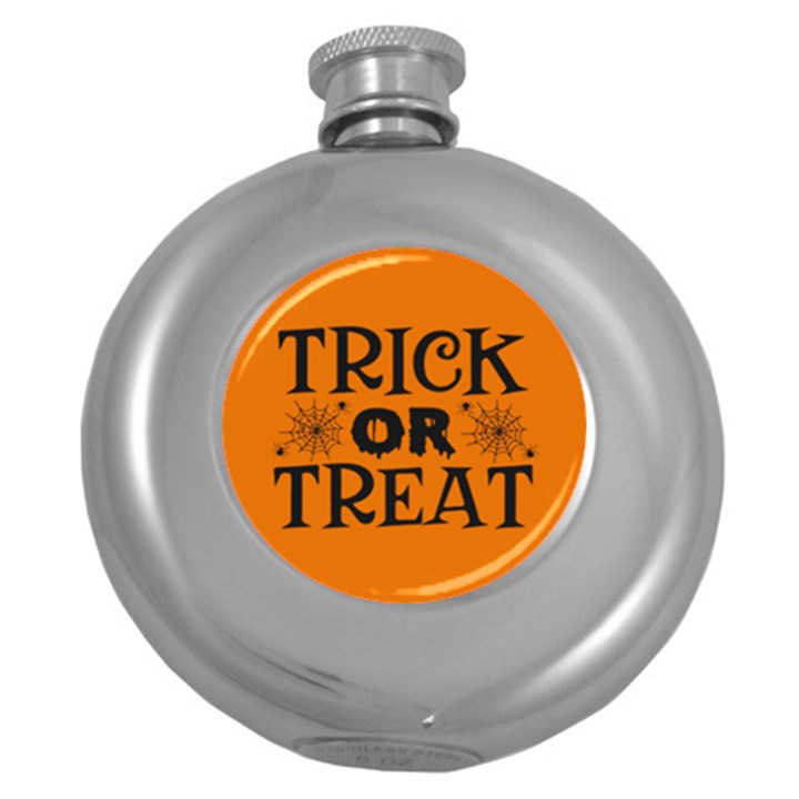 Trick or treat Round Hip Flask (5 oz)